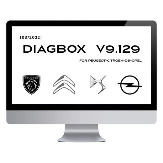 DIAGBOX 2022 v9.129 for Peugeot, Citroën, DS, and Opel (Pre-Installed VM)
