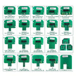 Pack of 22 BDM adapters for ECU Flash, use with KESS - KTAG / BDM100 / CMD100 / FGTECH V54 Galletto 4