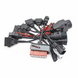 Jeu complet de 8 câbles pour Camions Voitures Automobile OBD OBD2 Scanner Car Diagnostic Auto Tool 8pcs Full Set Cables