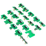 Pack of 22 BDM adapters for ECU Flash, use with KESS - KTAG / BDM100 / CMD100 / FGTECH V54 Galletto 4