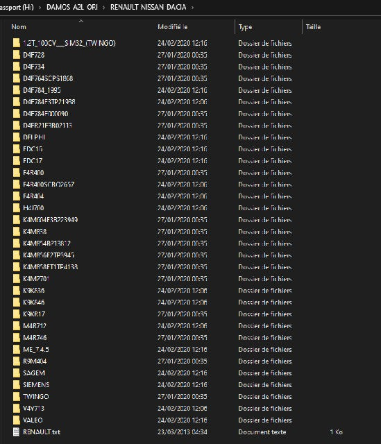 2021 DAMOS pour WinOLS - Super Mappack (.a2l/.ols/.kp file)