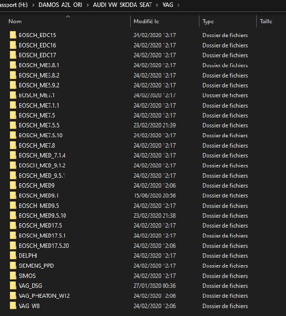 2021 DAMOS pour WinOLS - Super Mappack (.a2l/.ols/.kp file)
